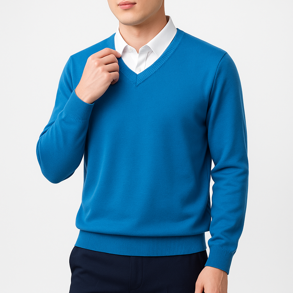 LUXEOUTFIT | Cashmere V-Neck Sweater