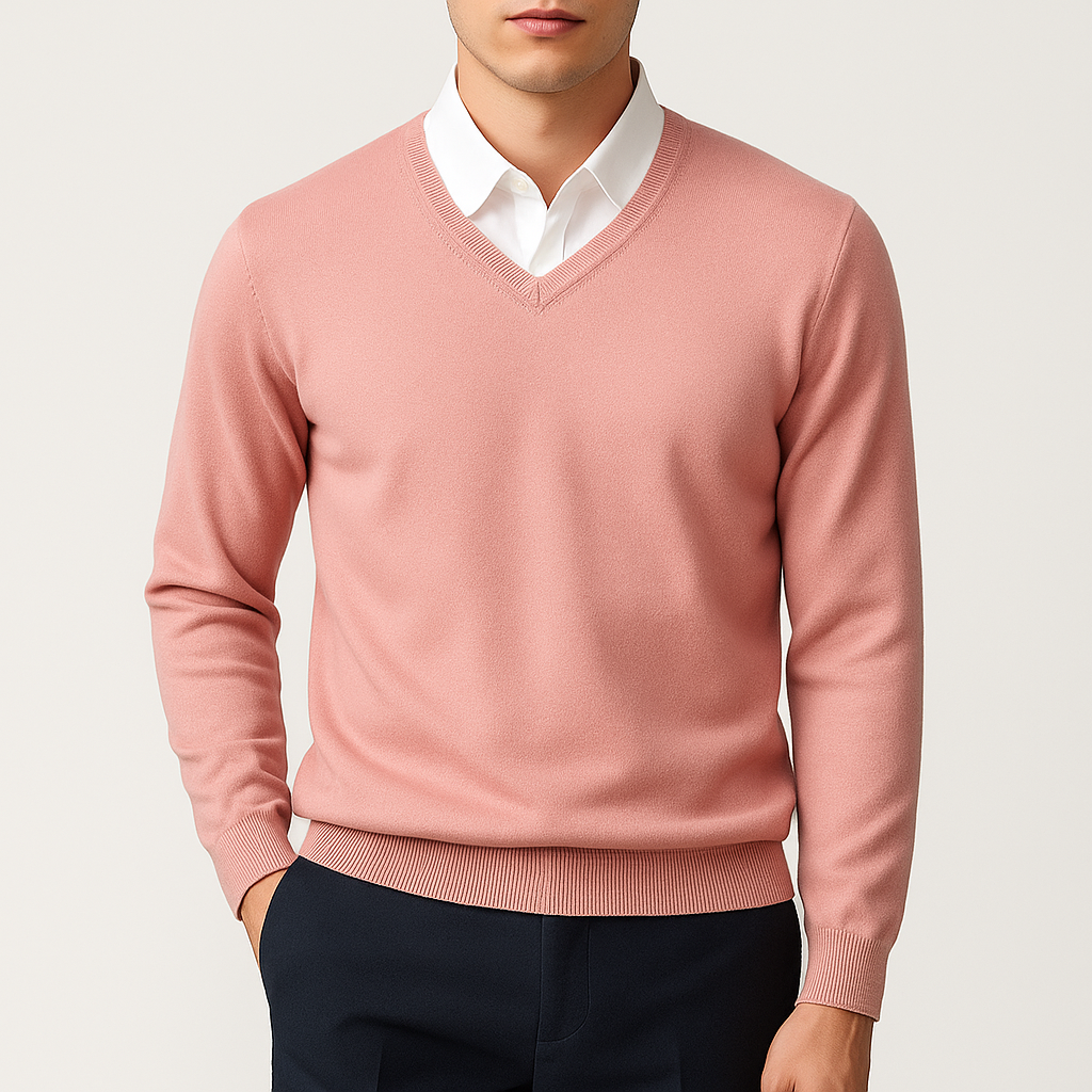 LUXEOUTFIT | Cashmere V-Neck Sweater
