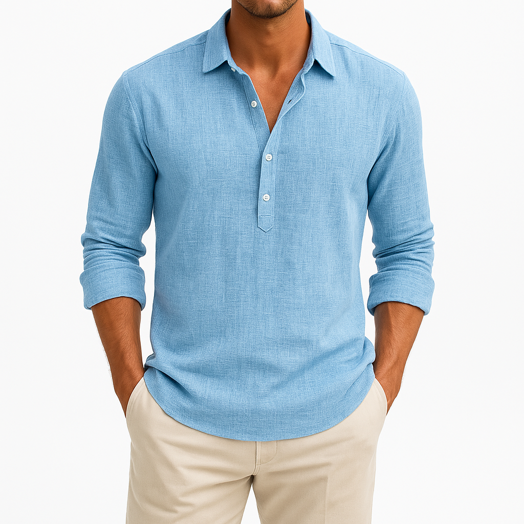 LUXEOUTFIT | Linen Button Shirt
