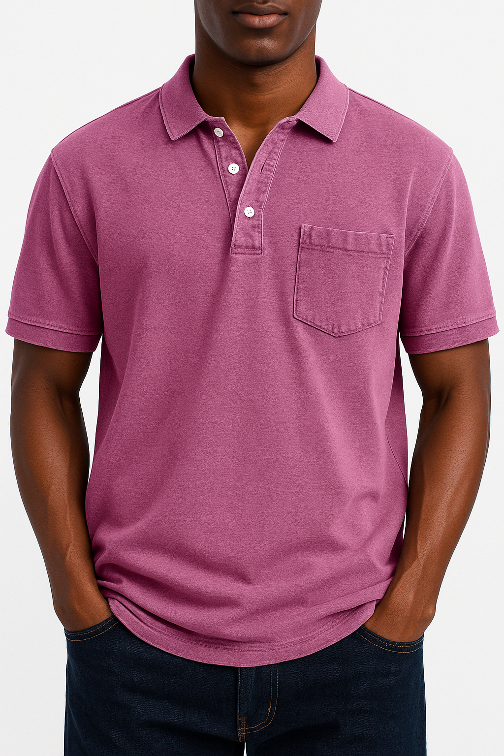 LUXEOUTFIT | Denim Polo Shirt