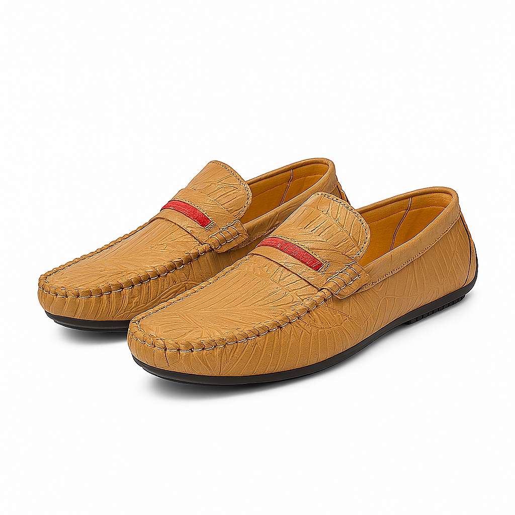 Luxeoutfit | Executive Textured Leather Loafers