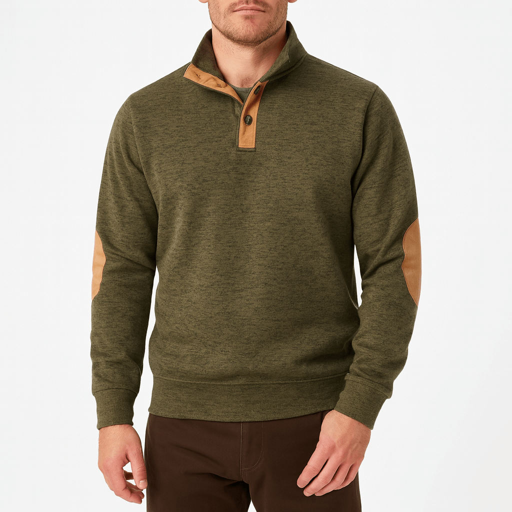 LUXEOUTFIT | Button Neck Jumper