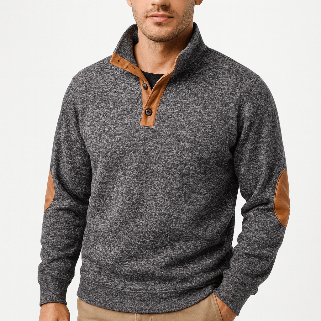 LUXEOUTFIT | Button Neck Jumper