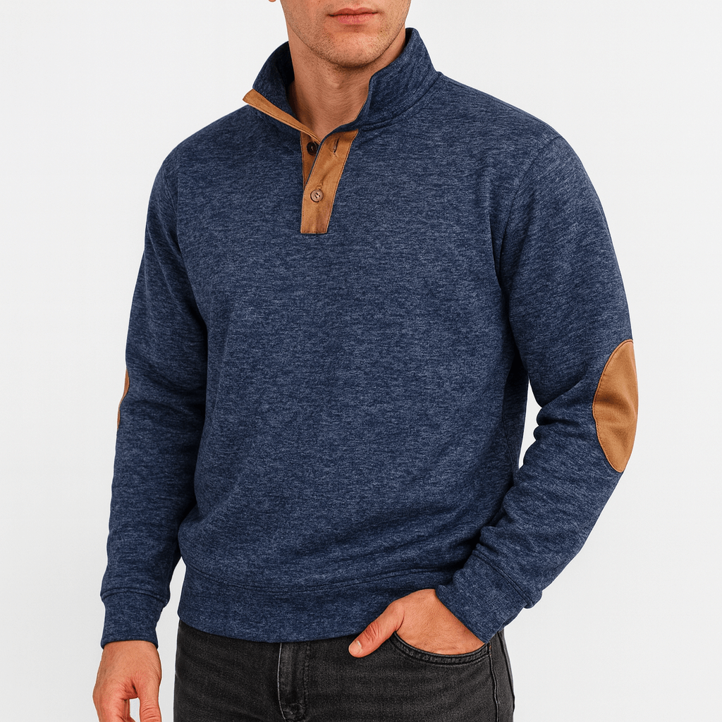 LUXEOUTFIT | Button Neck Jumper