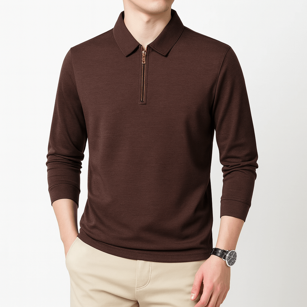 LUXEOUTFIT | Relaxed Half-Zip Sweater