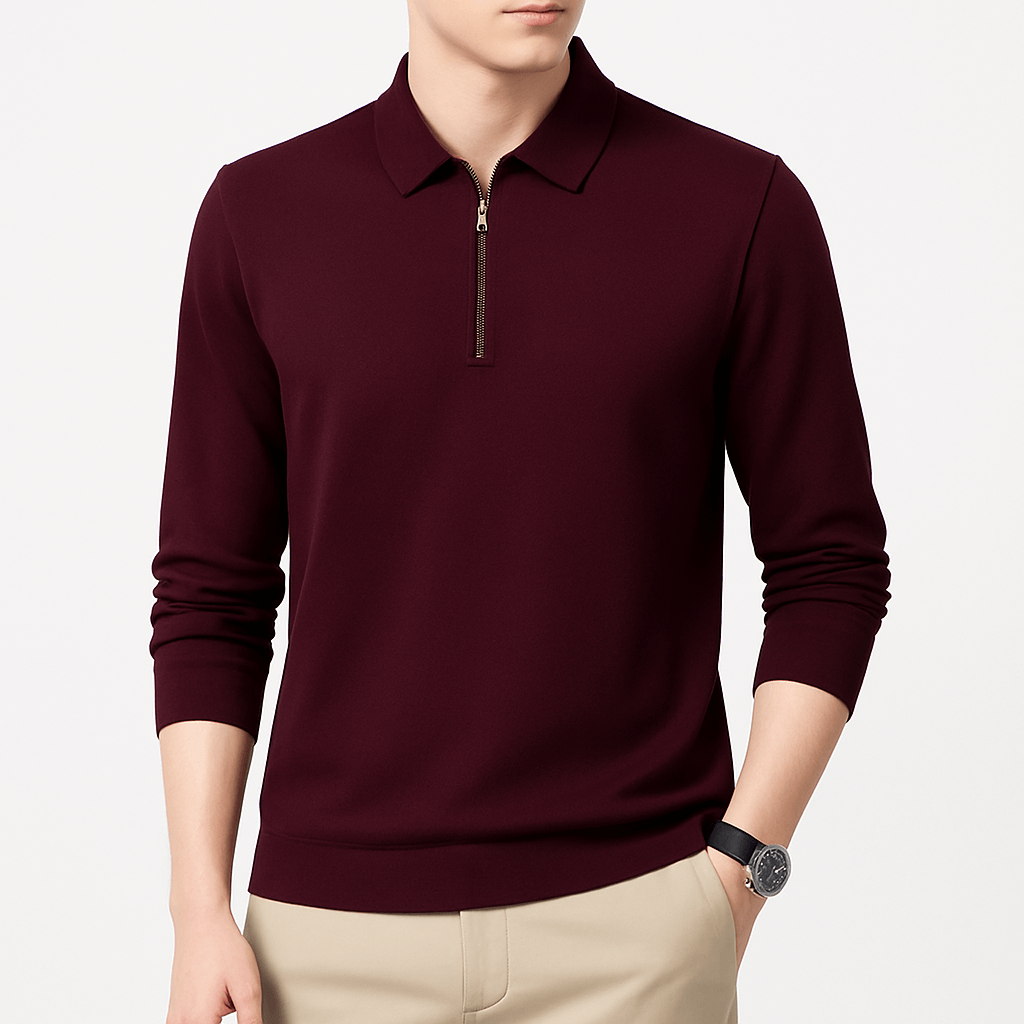 LUXEOUTFIT | Relaxed Half-Zip Sweater