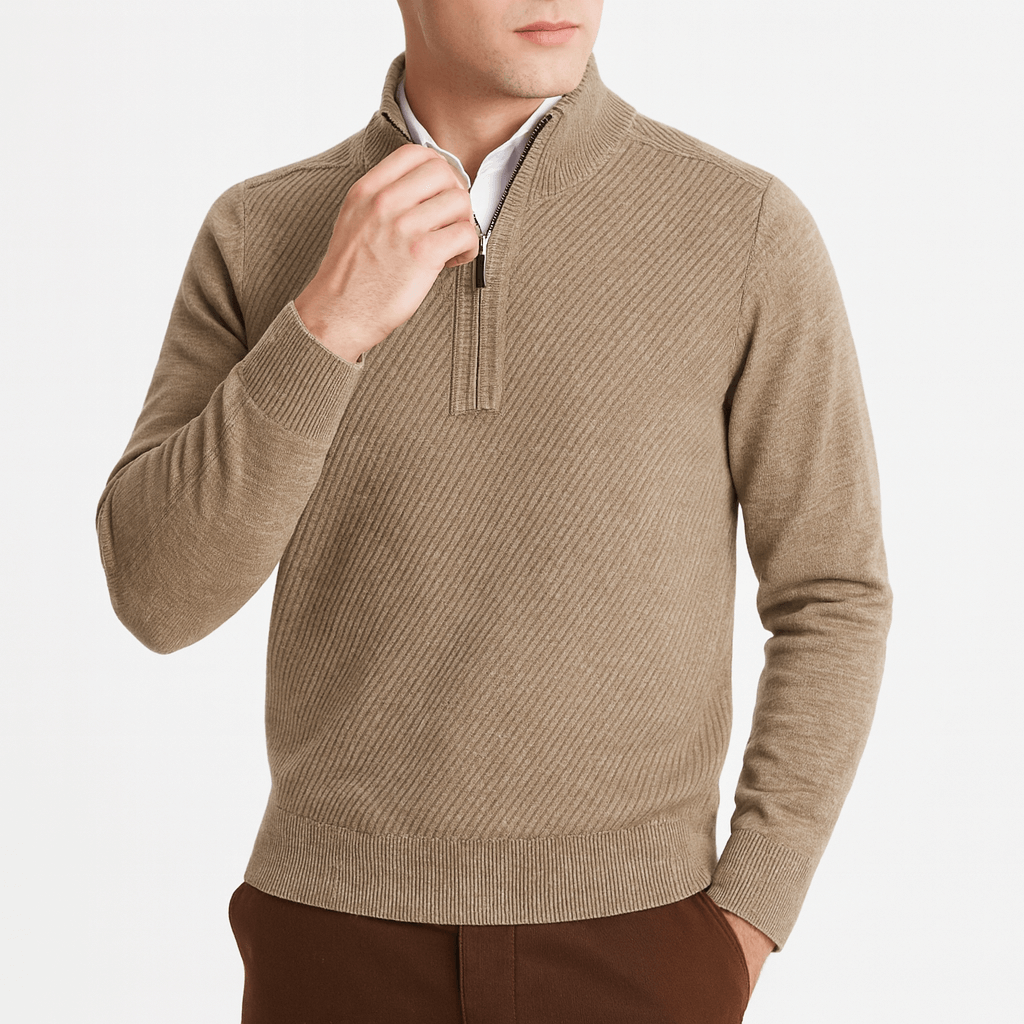LUXEOUTFIT | Wilson Half-Zip Sweater