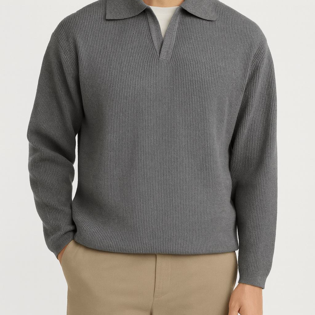 LUXEOUTFIT | Folded Collar Sweater