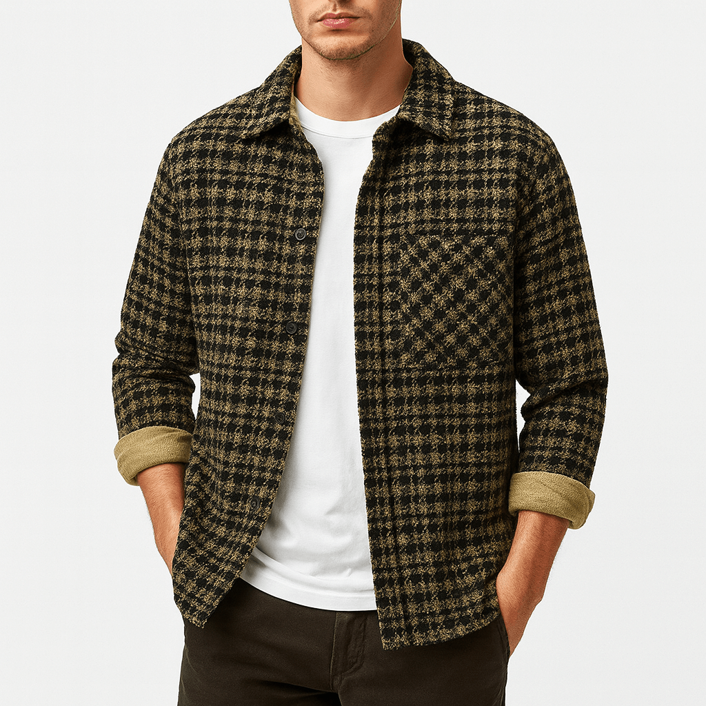 LUXEOUTFIT | Check Overshirt Jacket
