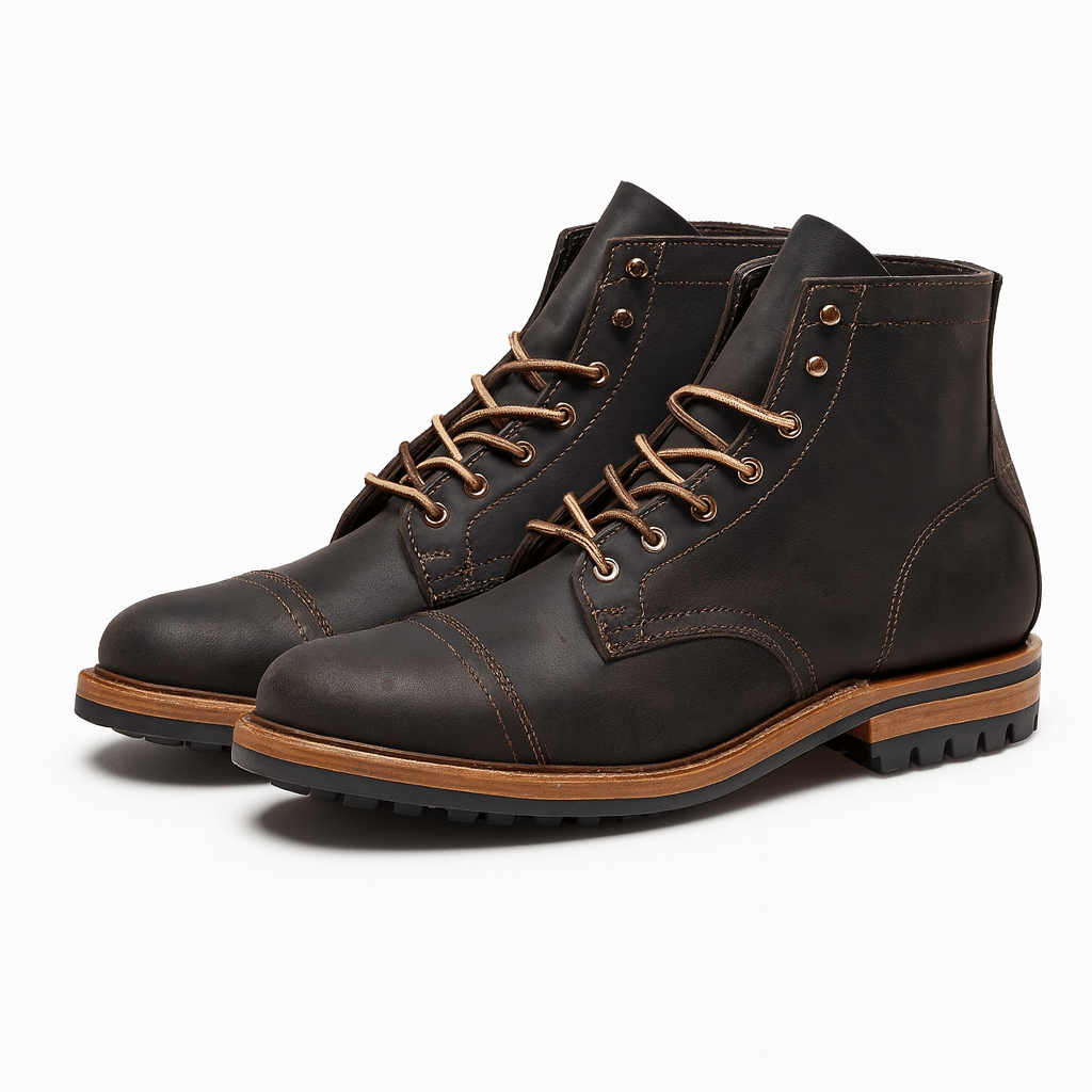 LUXEOUTFIT | Leather Ankle Boots