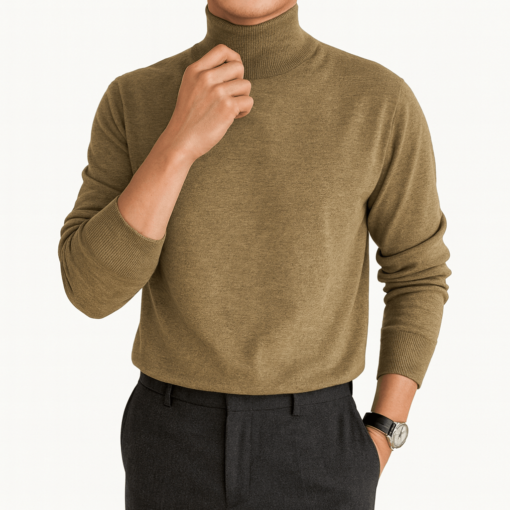 LUXEOUTFIT | Cashmere Blend Turtleneck Sweater