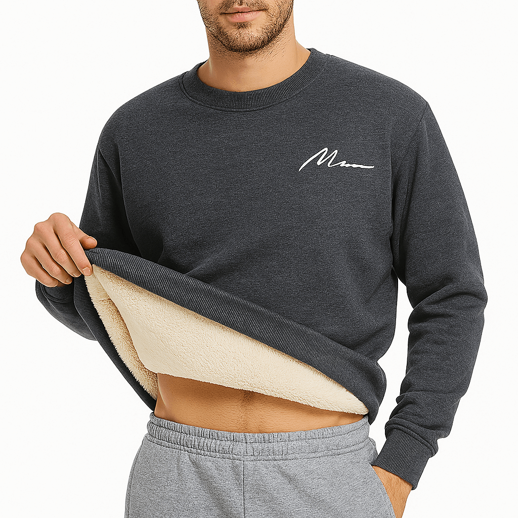 LUXEOUTFIT | Fleece-Lined Sweatshirt