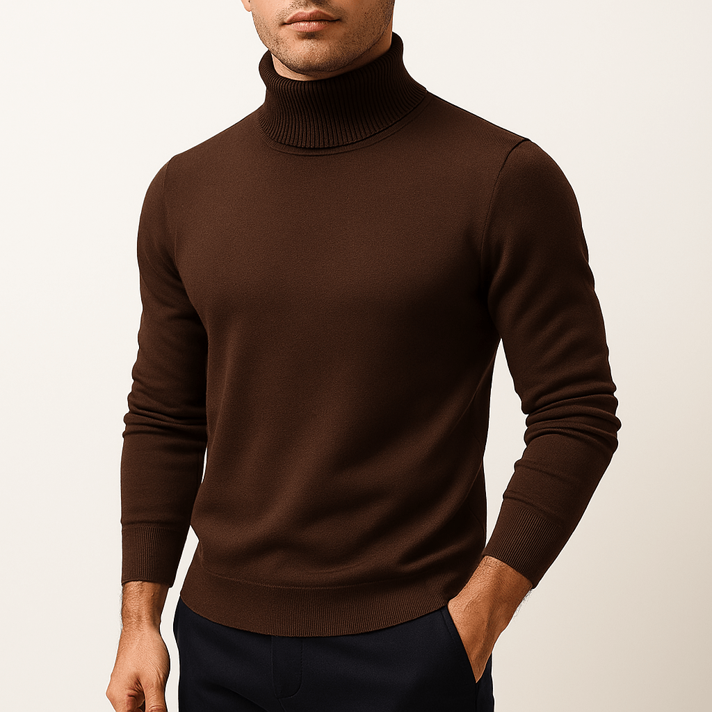 LUXEOUTFIT | Solid Turtleneck Sweater