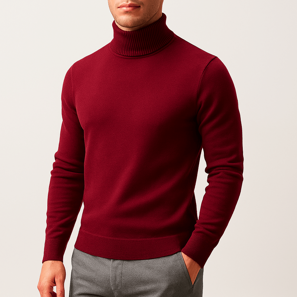 LUXEOUTFIT | Solid Turtleneck Sweater