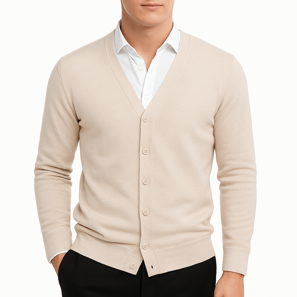 LUXEOUTFIT | V-Neck Button-Down Cardigan
