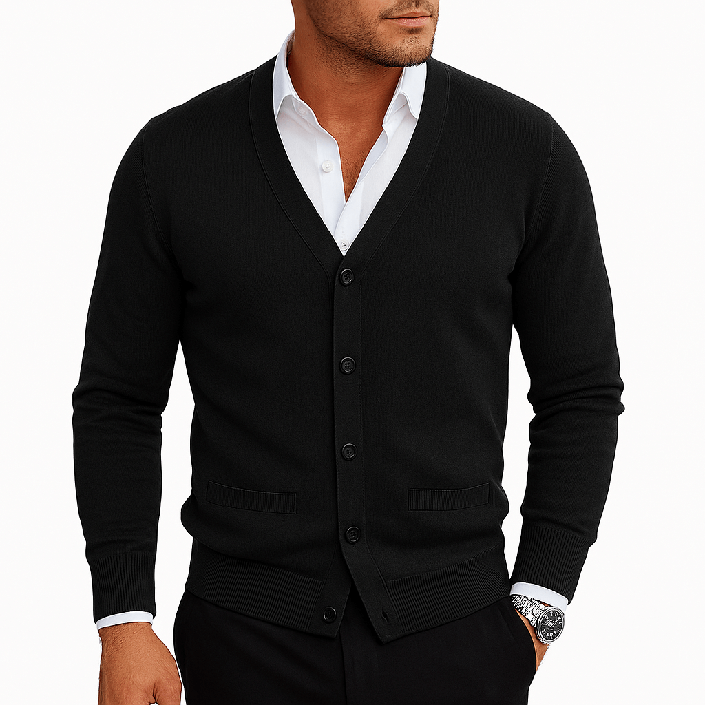 LUXEOUTFIT | V-Neck Button-Down Cardigan
