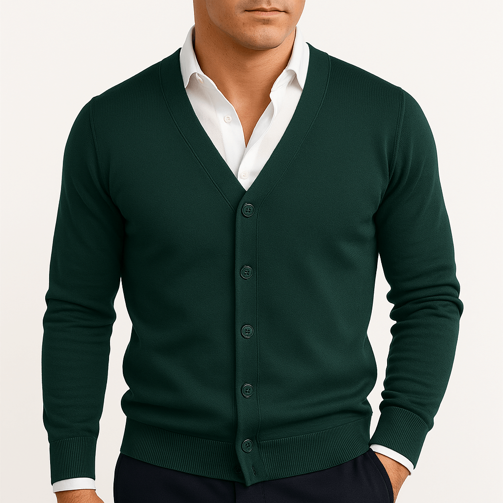 LUXEOUTFIT | V-Neck Button-Down Cardigan