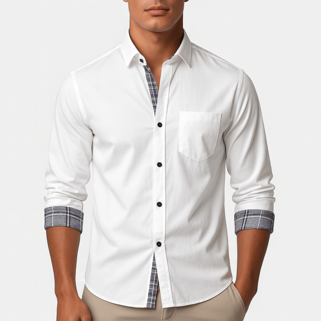 LUXEOUTFIT | Long Sleeve Button-Down Shirt