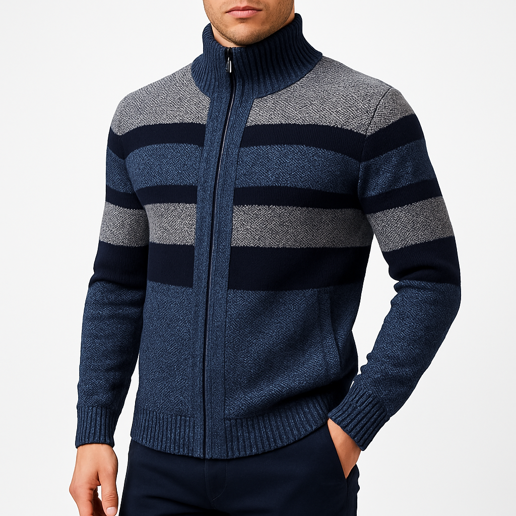 LUXEOUTFIT | Knit Zip Jacket