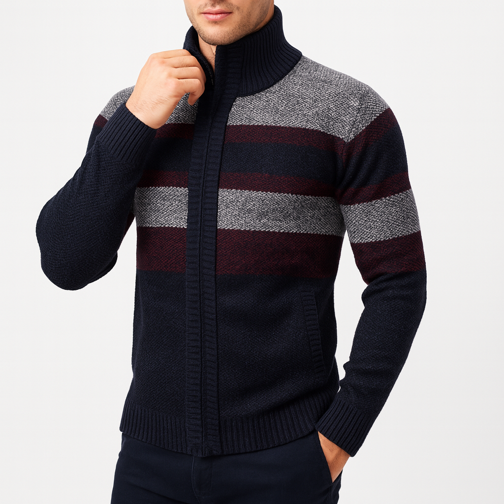 LUXEOUTFIT | Knit Zip Jacket