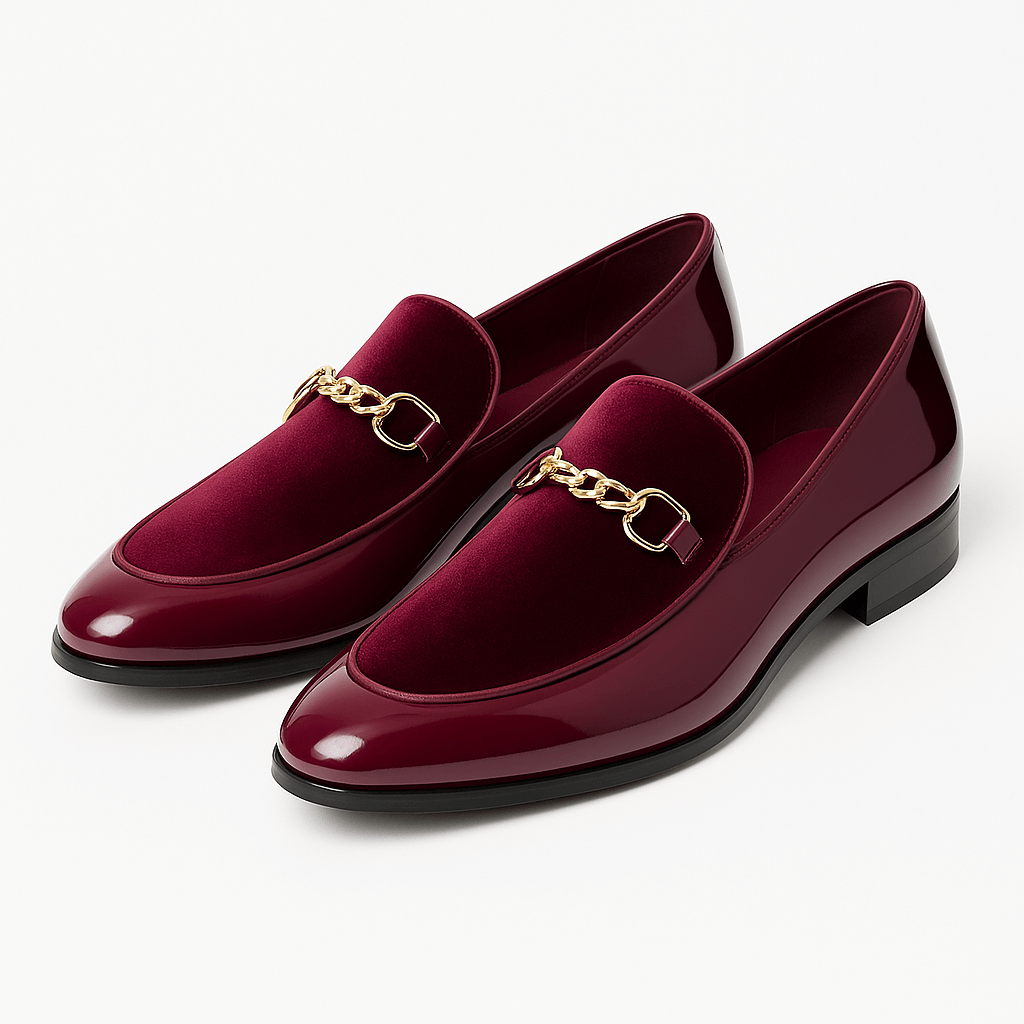 Giviny | Gatsby Velvet Loafers