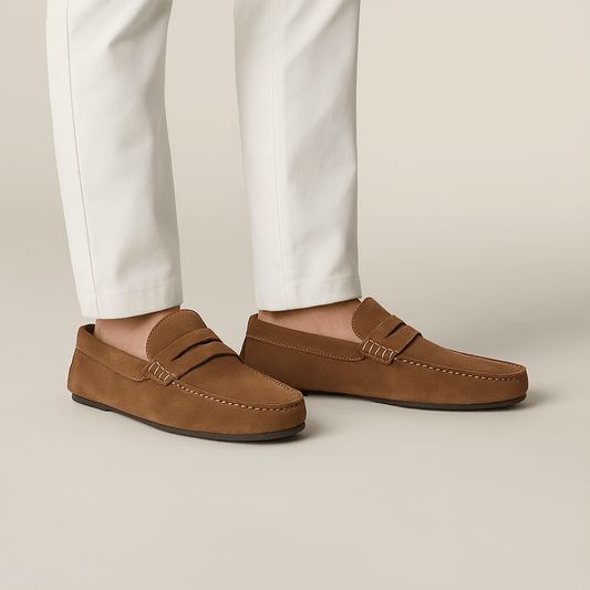 Italian Suede Driving Loafers for Men Stylish and Lightweight Luxeoutfit