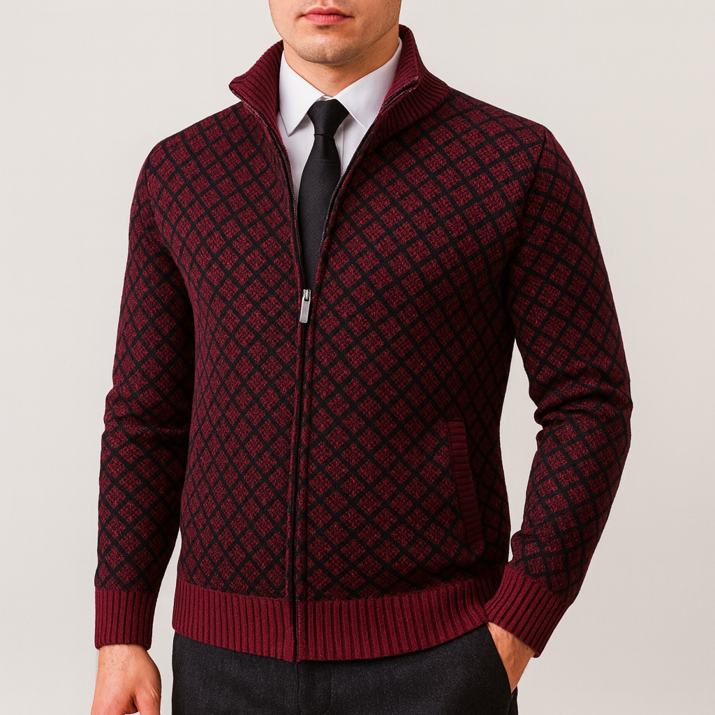 LUXEOUTFIT | Fitted Knit Cardigan
