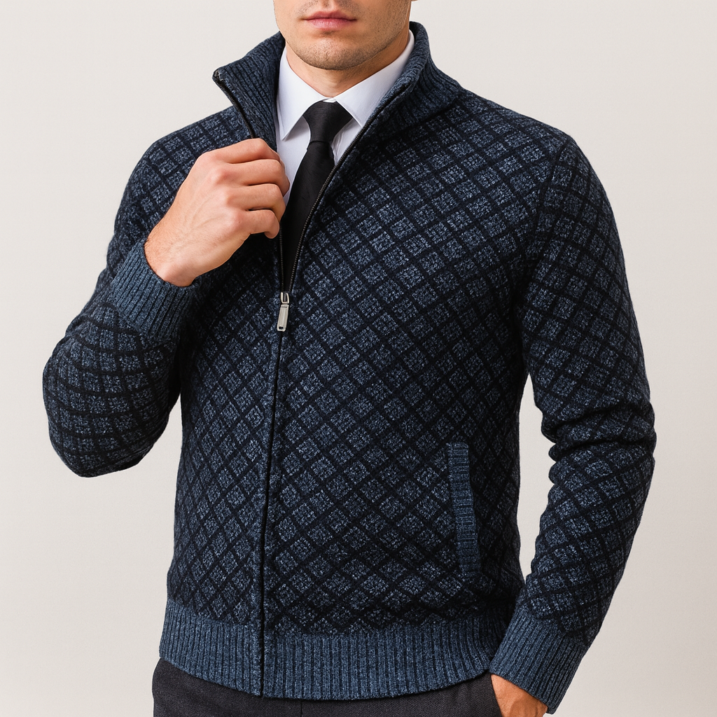 LUXEOUTFIT | Fitted Knit Cardigan
