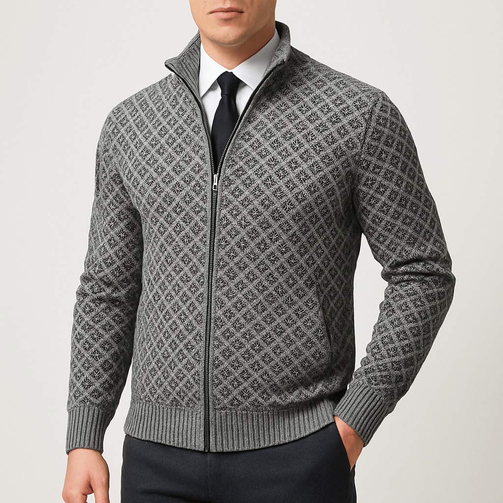 LUXEOUTFIT | Fitted Knit Cardigan