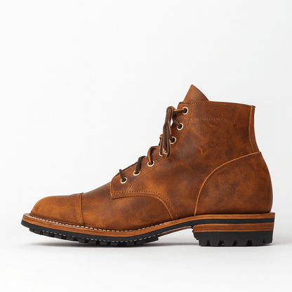 LUXEOUTFIT | Leather Ankle Boots