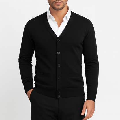 LUXEOUTFIT | Slim V-Neck Cardigan