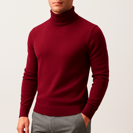 LUXEOUTFIT | Solid Turtleneck Sweater
