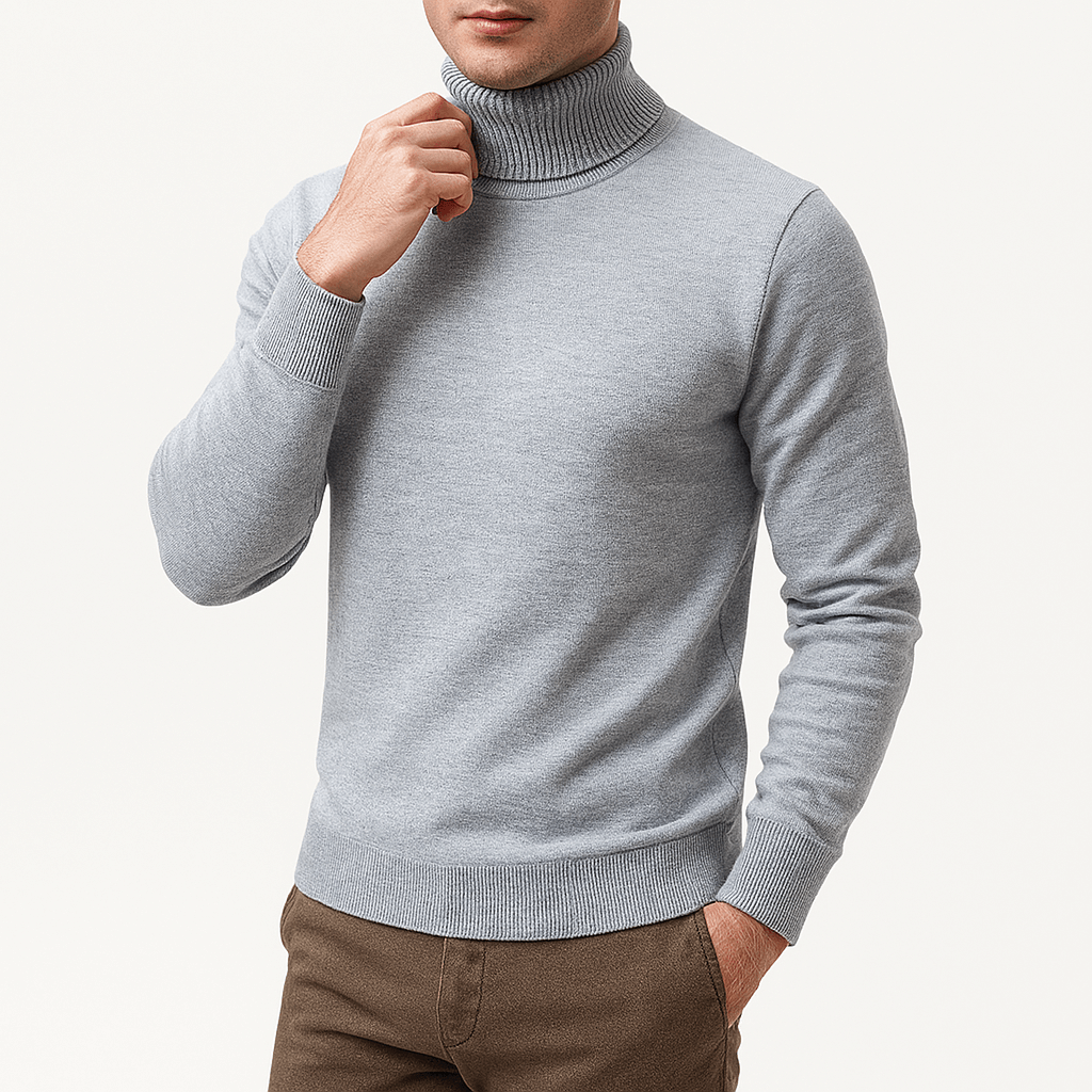 LUXEOUTFIT | Solid Turtleneck Sweater