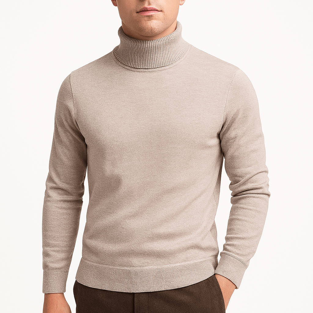 LUXEOUTFIT | Solid Turtleneck Sweater