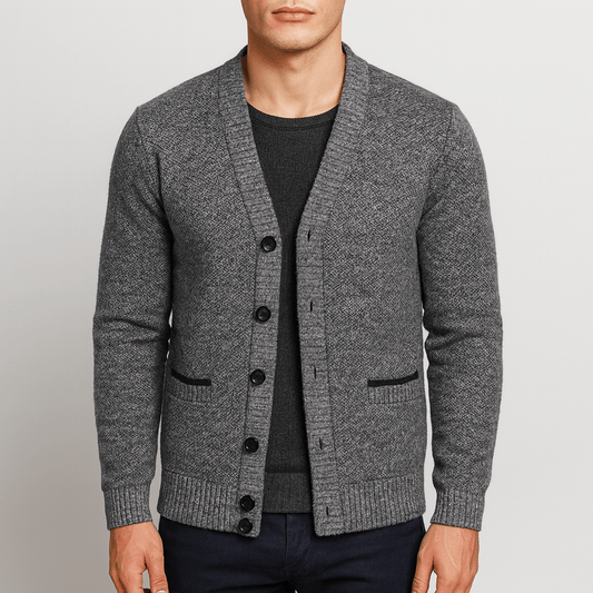LUXEOUTFIT | V-Neck Button Cardigan Vest