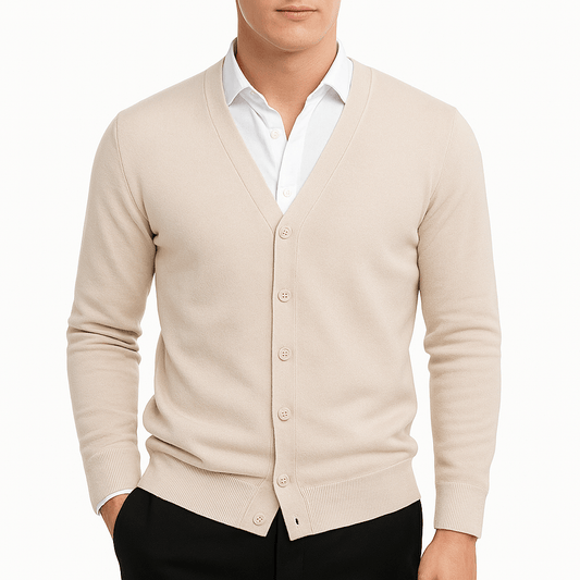 LUXEOUTFIT | V-Neck Button-Down Cardigan