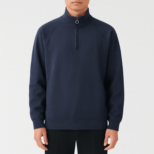 LUXEOUTFIT | Waffle Knit Sweatshirt