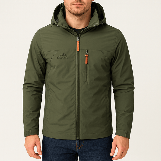 LUXEOUTFIT | Waterproof Hooded Rain Jacket