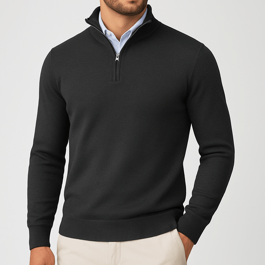 LUXEOUTFIT | Zip Collar Pullover