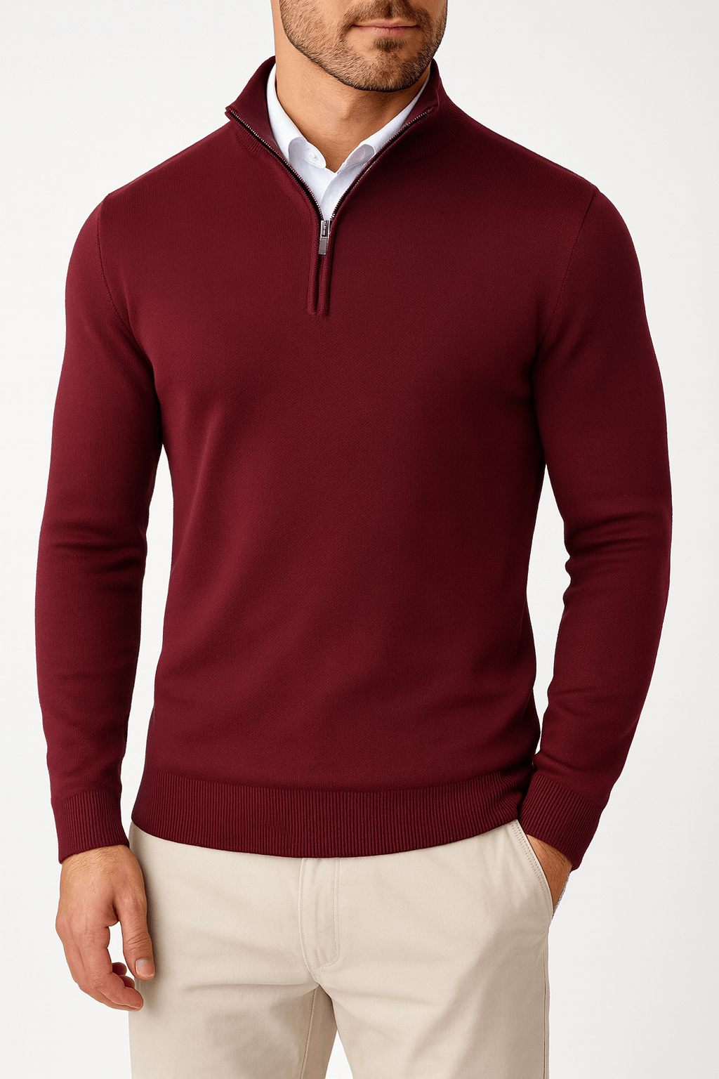 LUXEOUTFIT | Zip Collar Pullover
