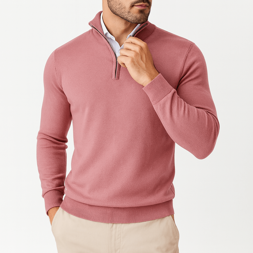 LUXEOUTFIT | Zip Collar Pullover