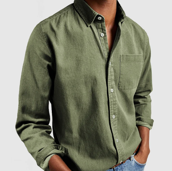 Linen Men's Shirt Peter for Casual and Semi-Formal Wear Luxeoutfit