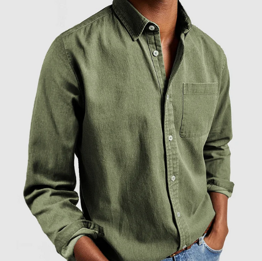 Linen Men's Shirt Peter for Casual and Semi-Formal Wear Luxeoutfit