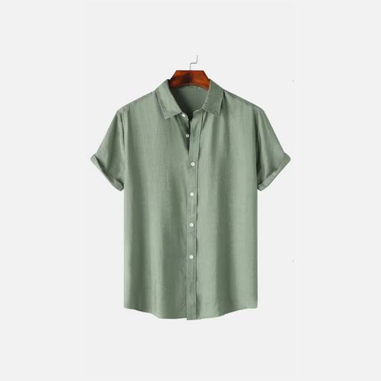 Linen Summer Shirt for Men Lightweight Breathable Fashionable