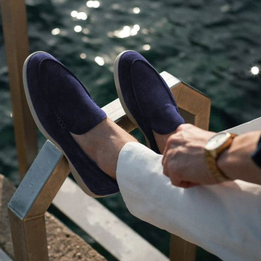 Men's Low Suede Loafers for Casual and Formal Wear Luxeoutfit