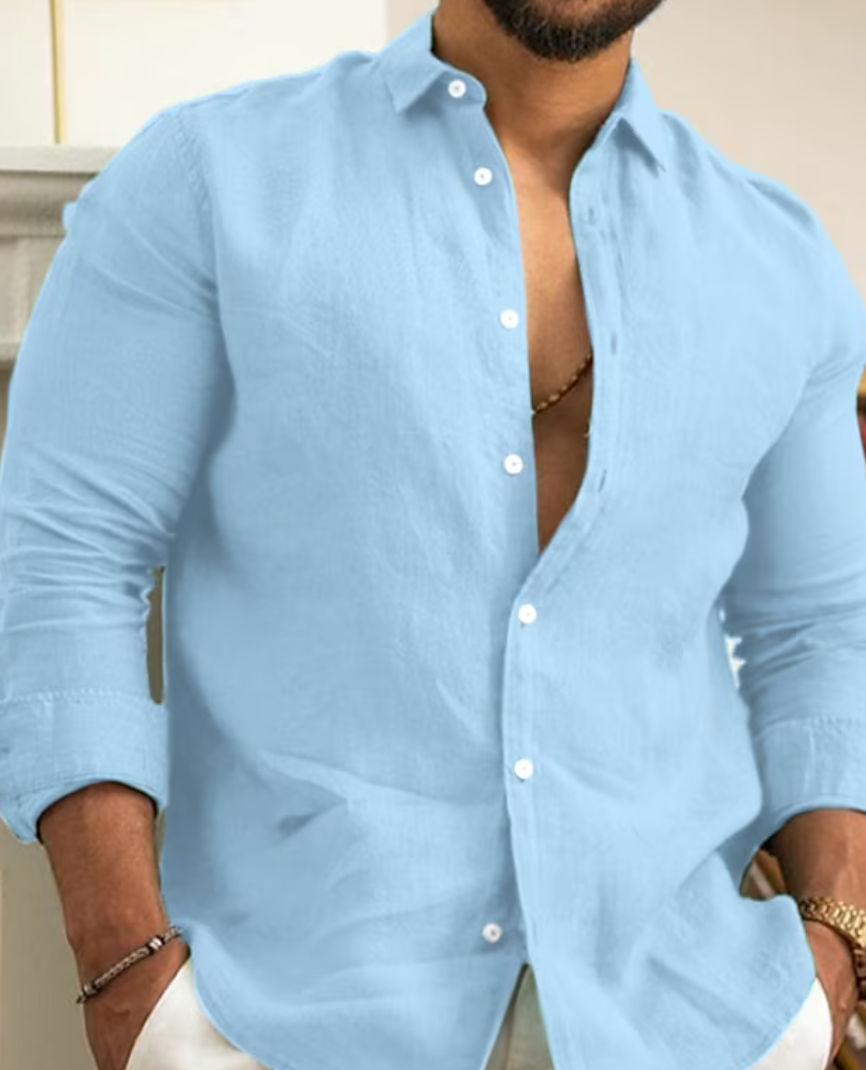Men's Stylish Linen Shirt for Casual and Formal Wear Luxeoutfit