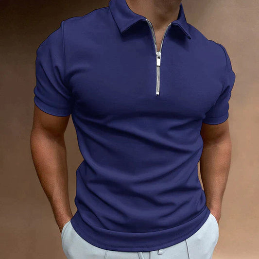HUGO | Polo da uomo elegante con dettagli raffinati a cerniera