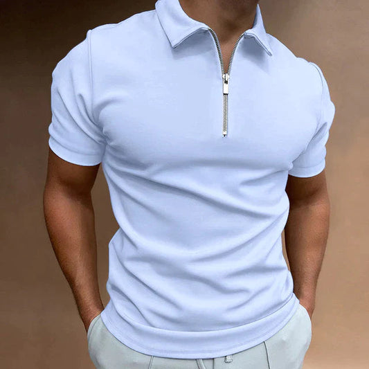 HUGO | Polo da uomo elegante con dettagli raffinati a cerniera