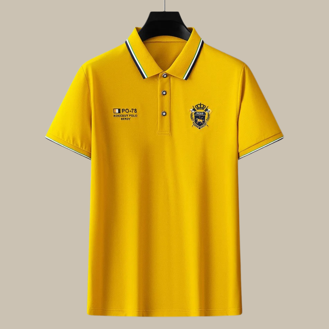La Mer Polo Club - Elegant short-sleeved polo shirt for refined men