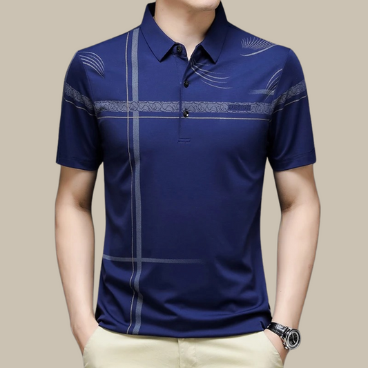 Marco - Casual checked polo shirt with short sleeves for a touch of informal style